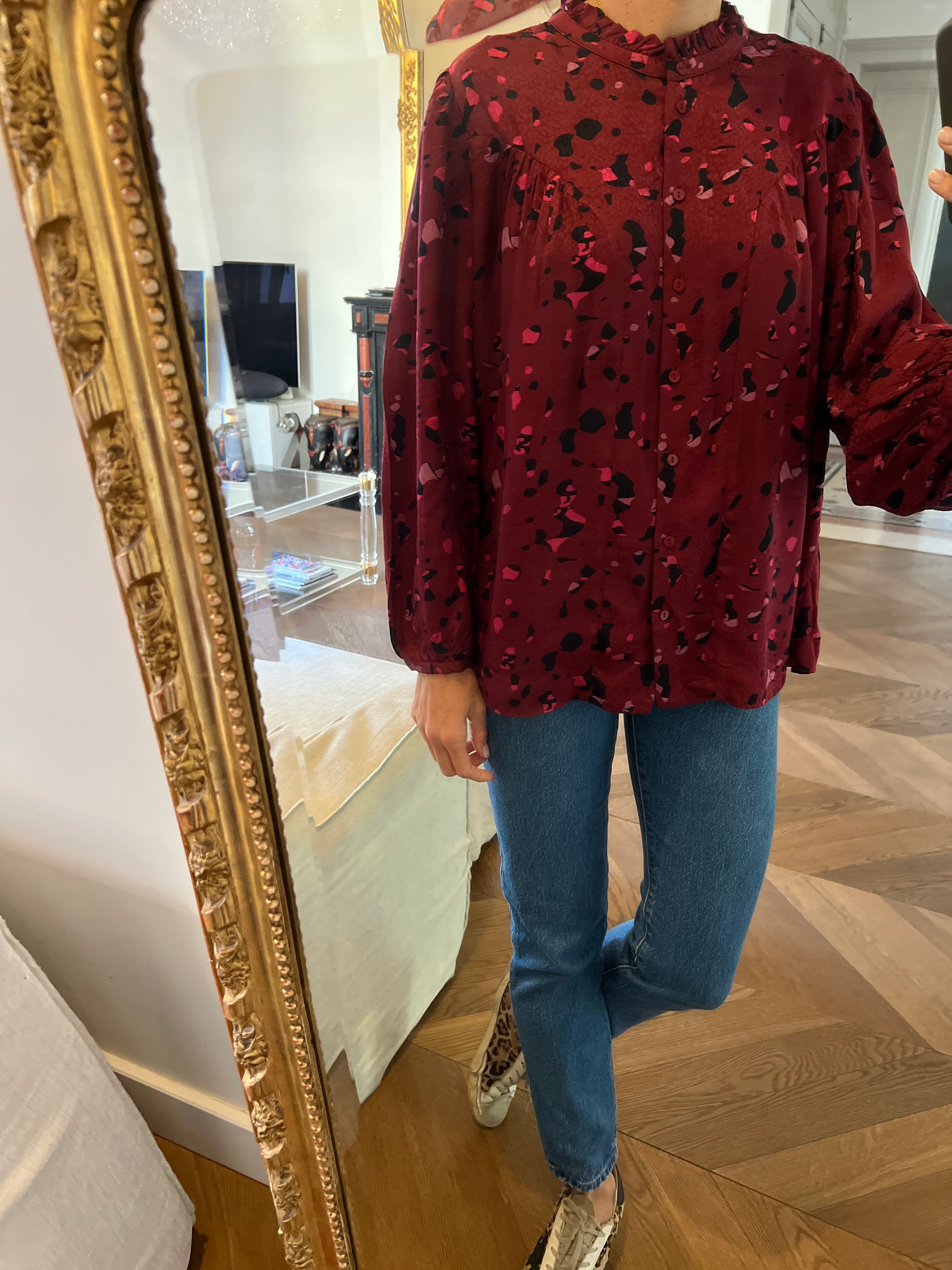 Blouse Ba&sh bordeaux