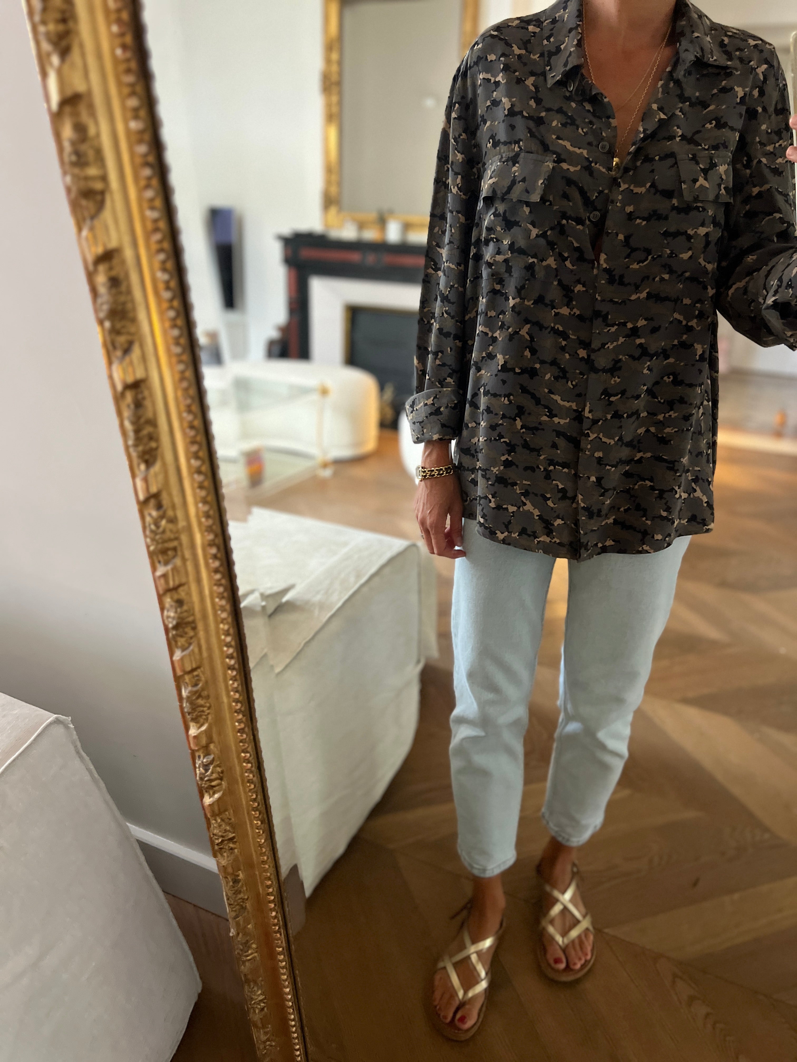 Max&Moi - Chemise militaire en soie