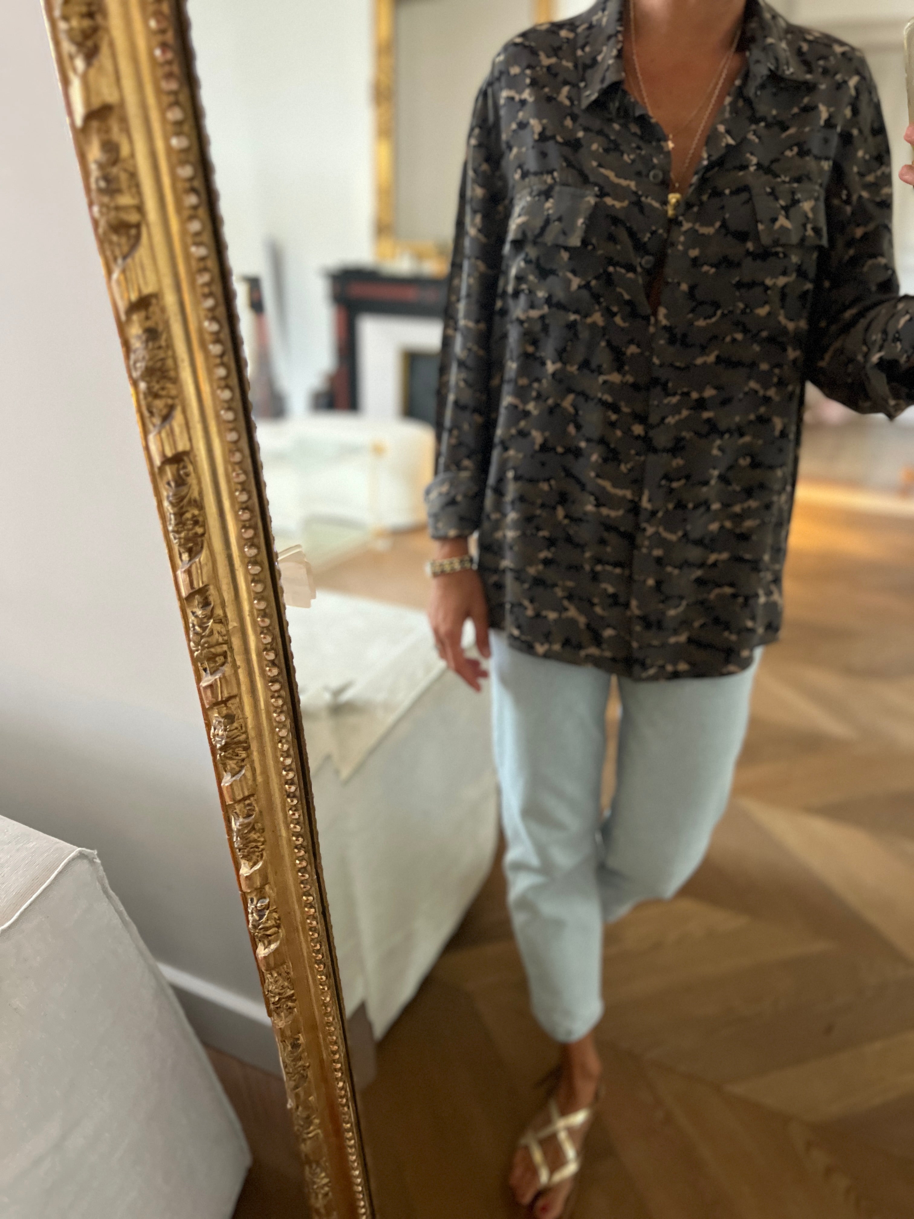 Max&Moi - Chemise militaire en soie