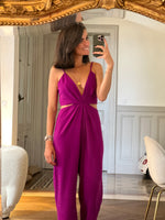 Charger l&#39;image dans la galerie, Malika Menard Combinaison pantalon Zara mauve
