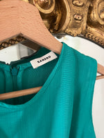 Charger l'image dans la galerie, Sandro - Robe verte en crêpe à découpes
