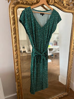 Charger l'image dans la galerie, Agnes B. - Robe verte à motifs
