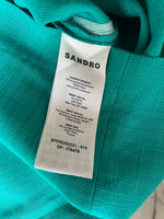 Charger l'image dans la galerie, Sandro - Robe verte en crêpe à découpes
