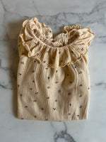 Charger l'image dans la galerie, Konges Slojd - Barbotteuse beige petits fleurs T.12 mois
