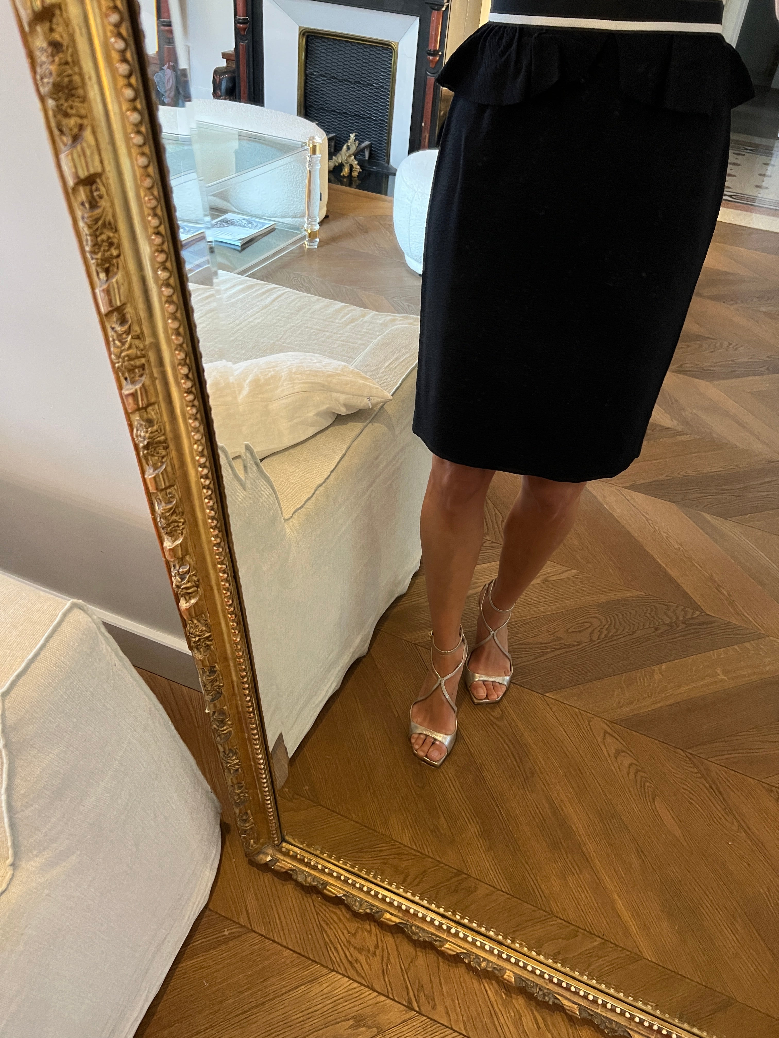 Jupe Sandro noire mi-longue