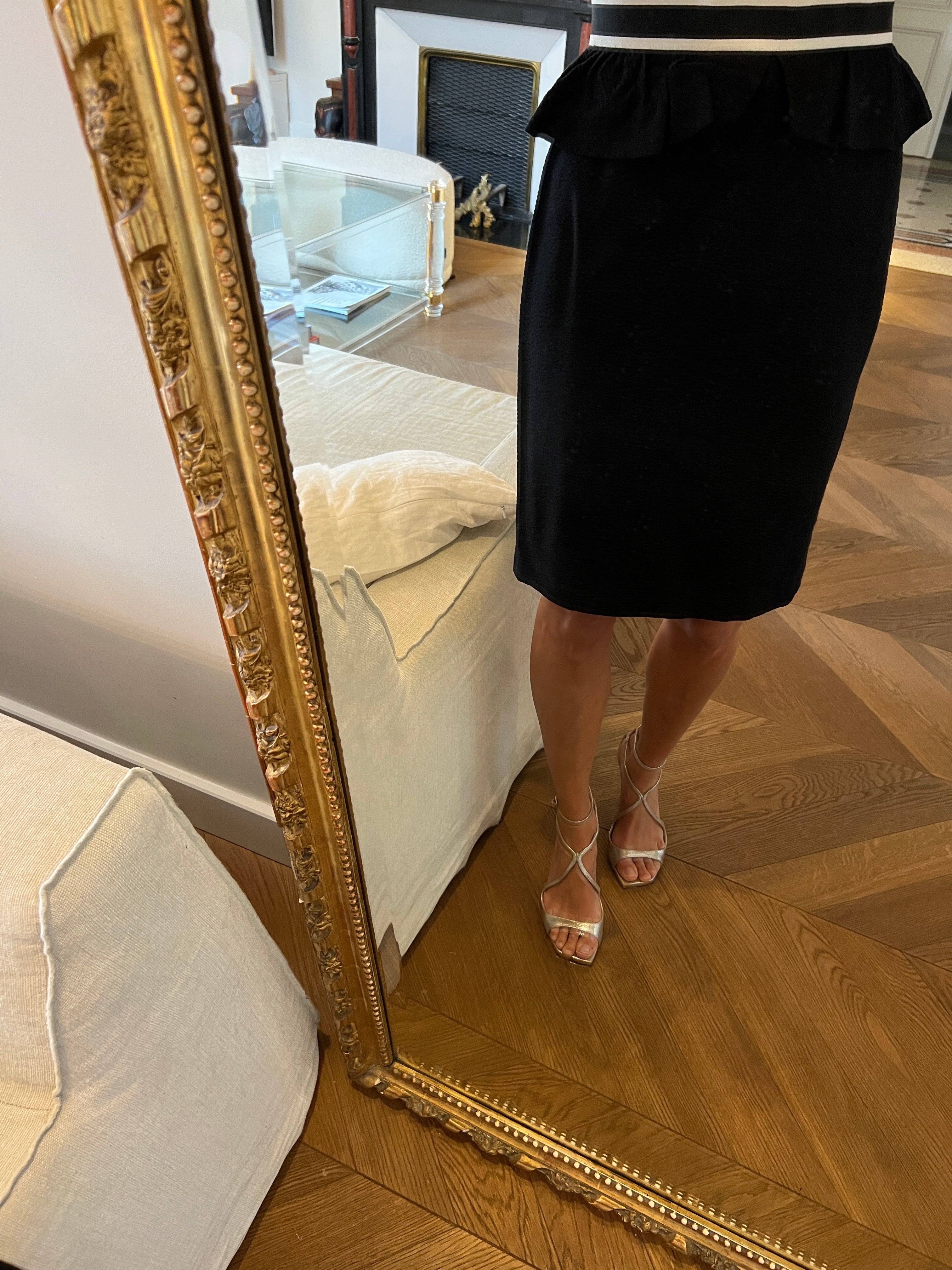 Jupe Sandro noire mi-longue