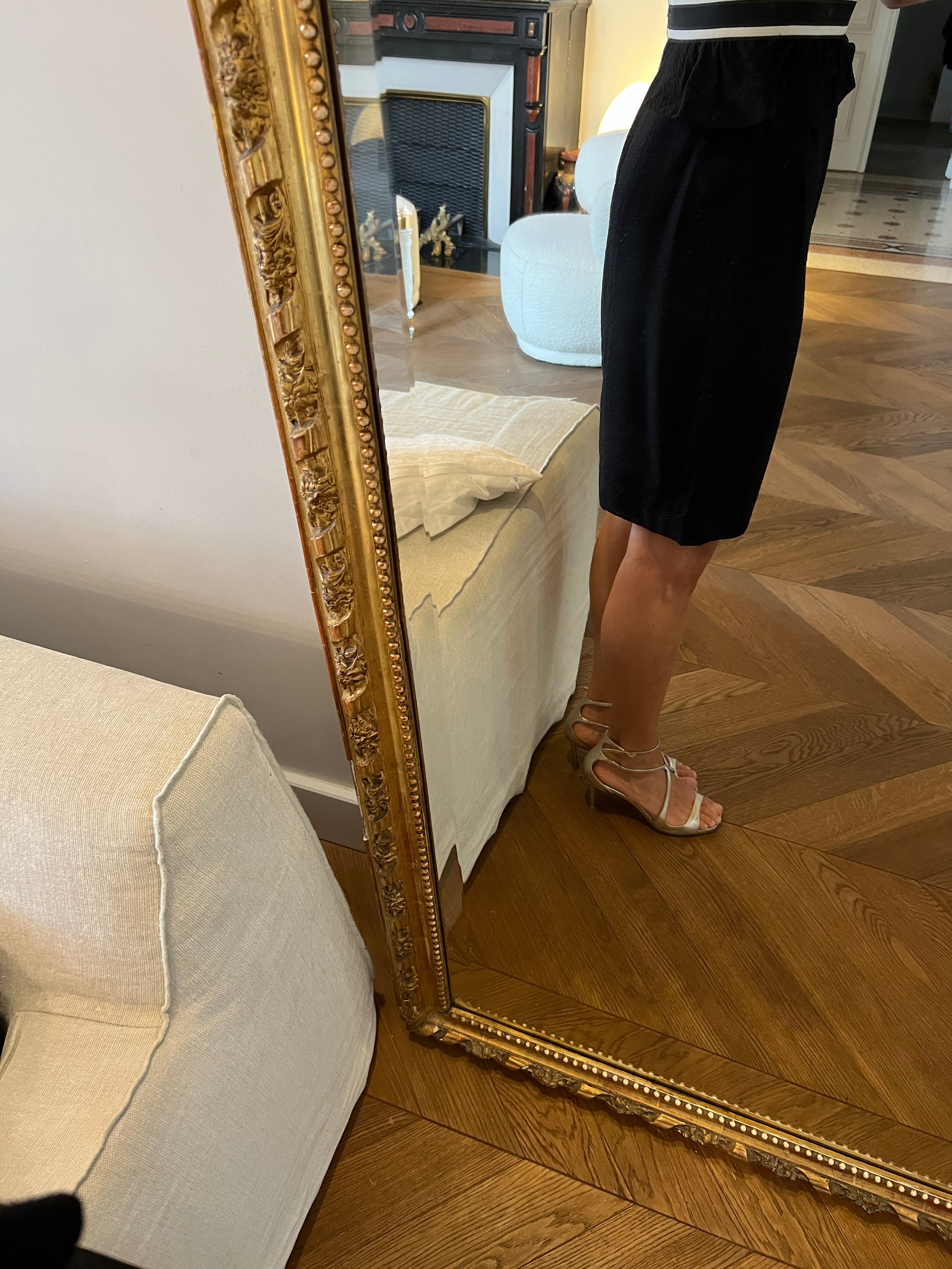 Jupe Sandro noire mi-longue