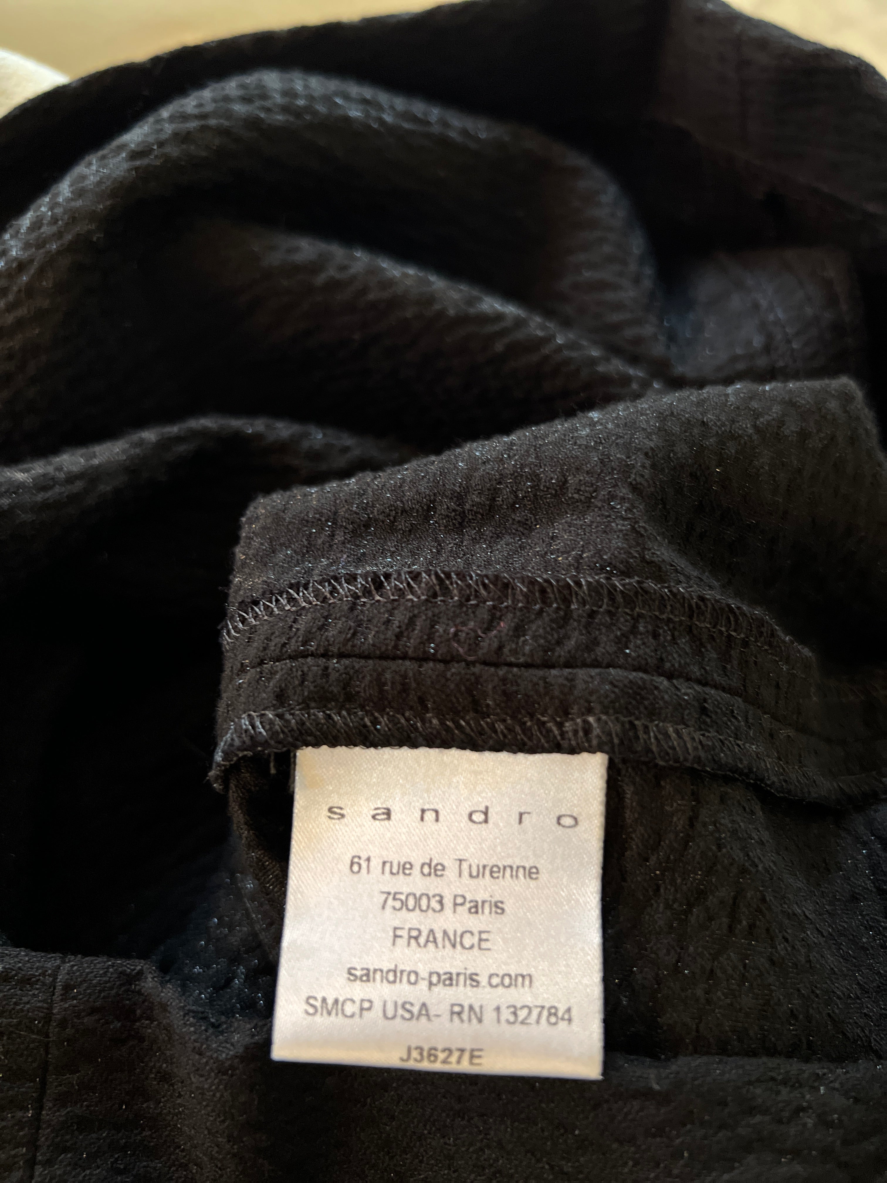 Jupe Sandro noire mi-longue