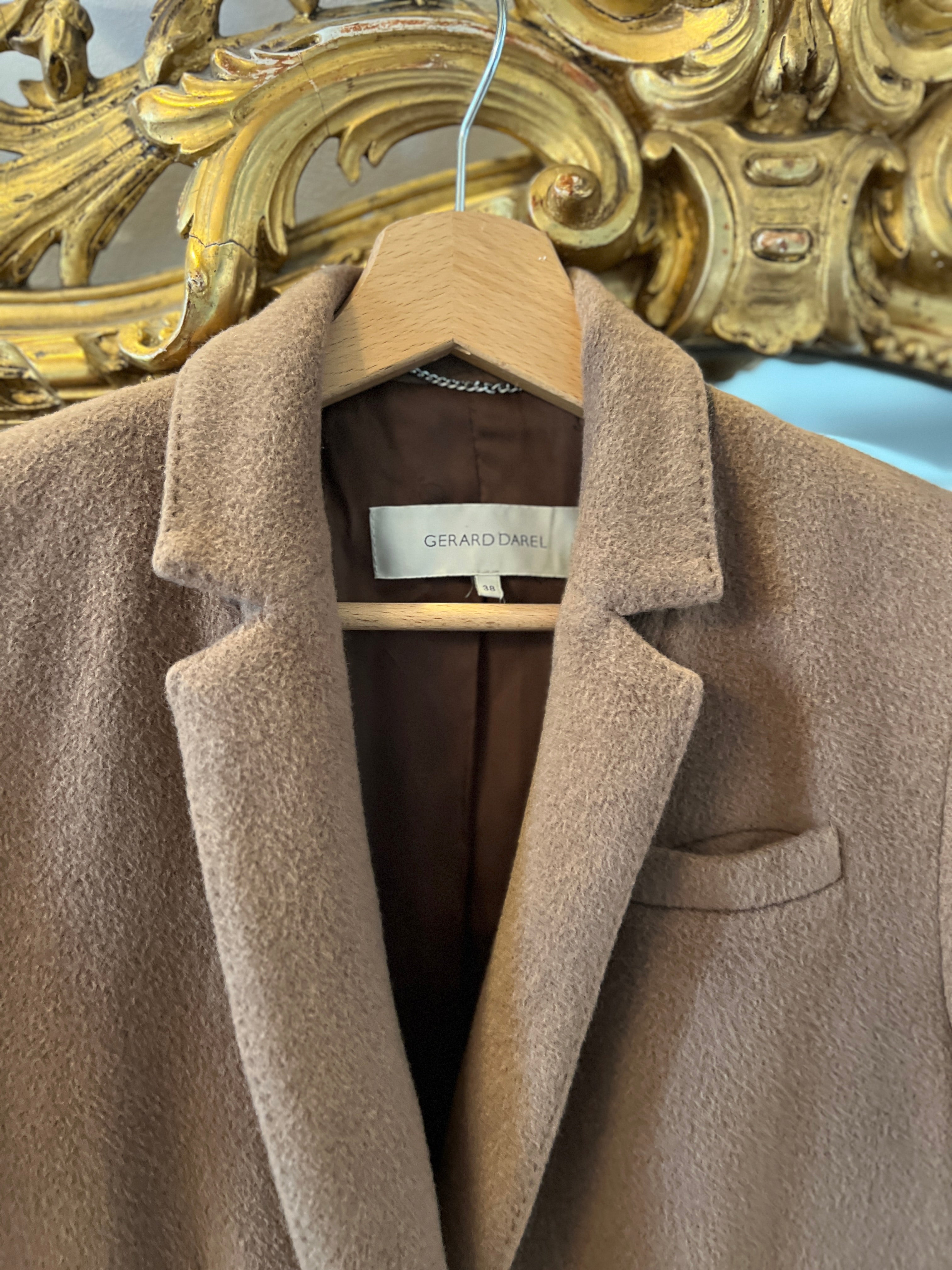 Gérard Darel - Manteau en laine marrron