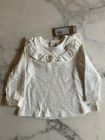 Charger l'image dans la galerie, Petit Bateau - Blouse blanche étoiles argentées T.18 mois
