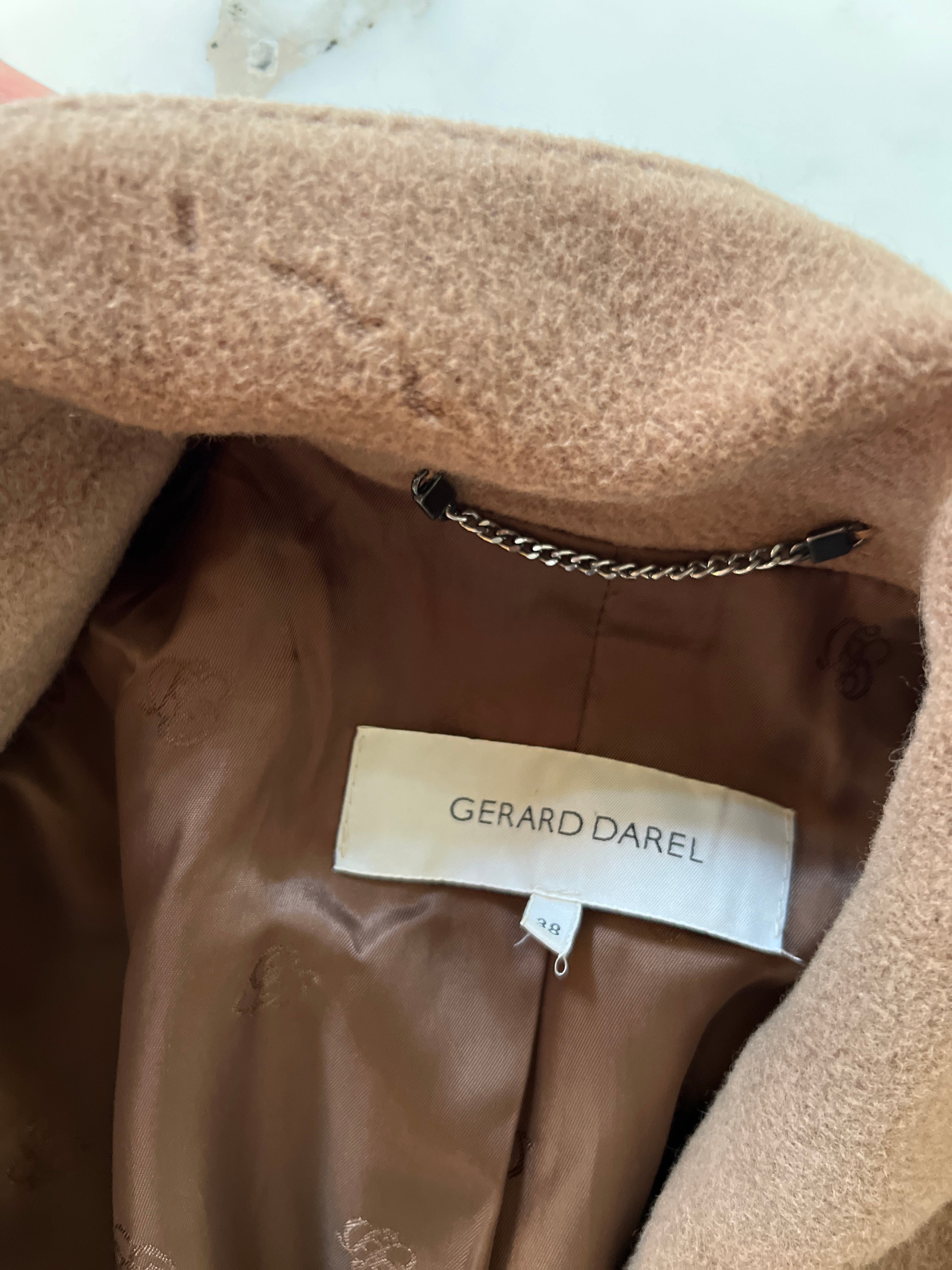 Gérard Darel - Manteau en laine marrron