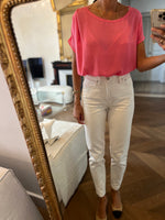 Charger l'image dans la galerie, American Vintage -  T-Shirt rose col rond
