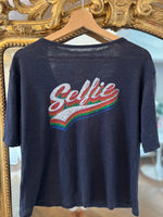 Charger l&#39;image dans la galerie, Ba&amp;sh -  T-Shirt bleu nuit en lin
