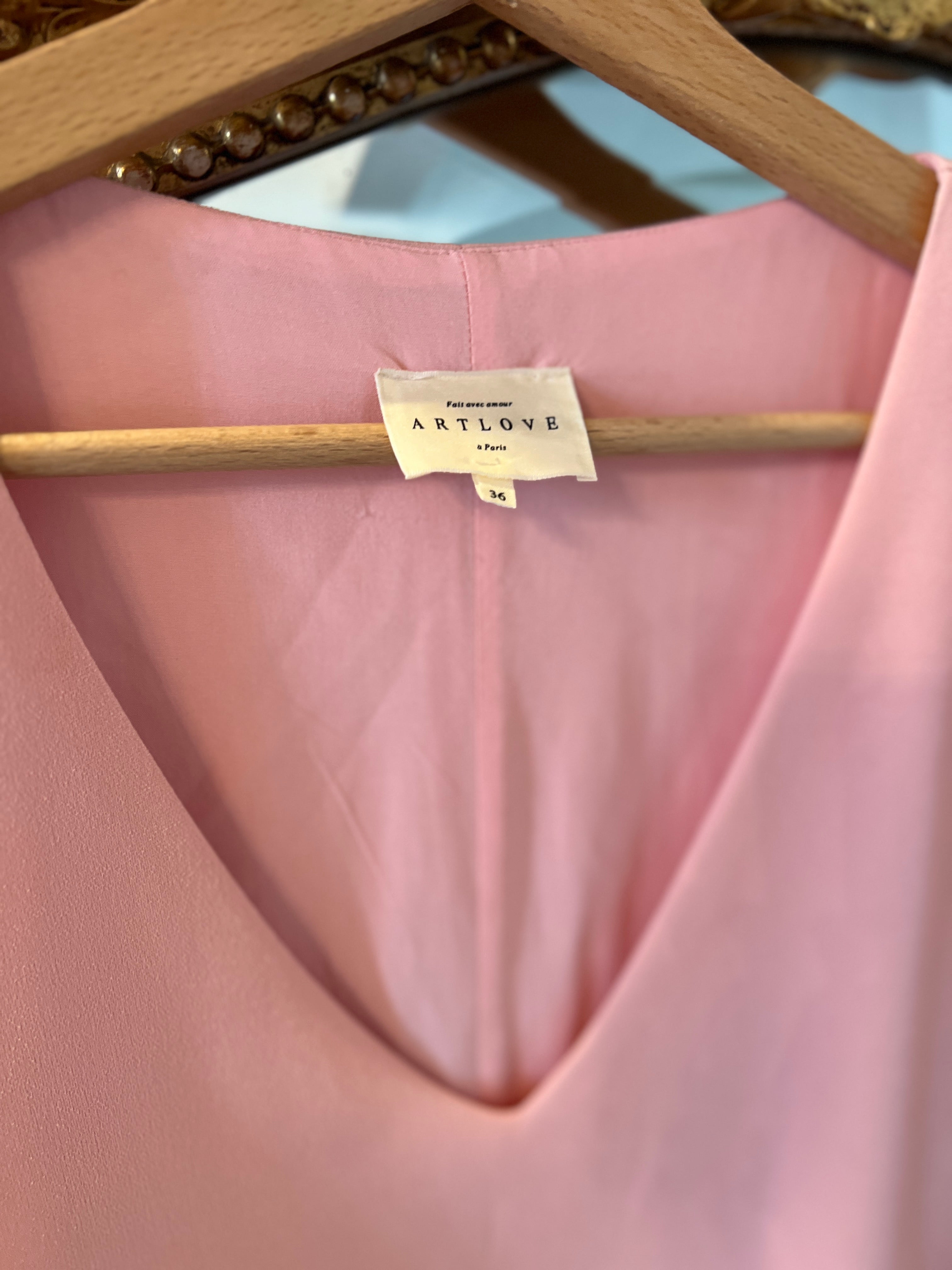 Art Love - Robe rose col V