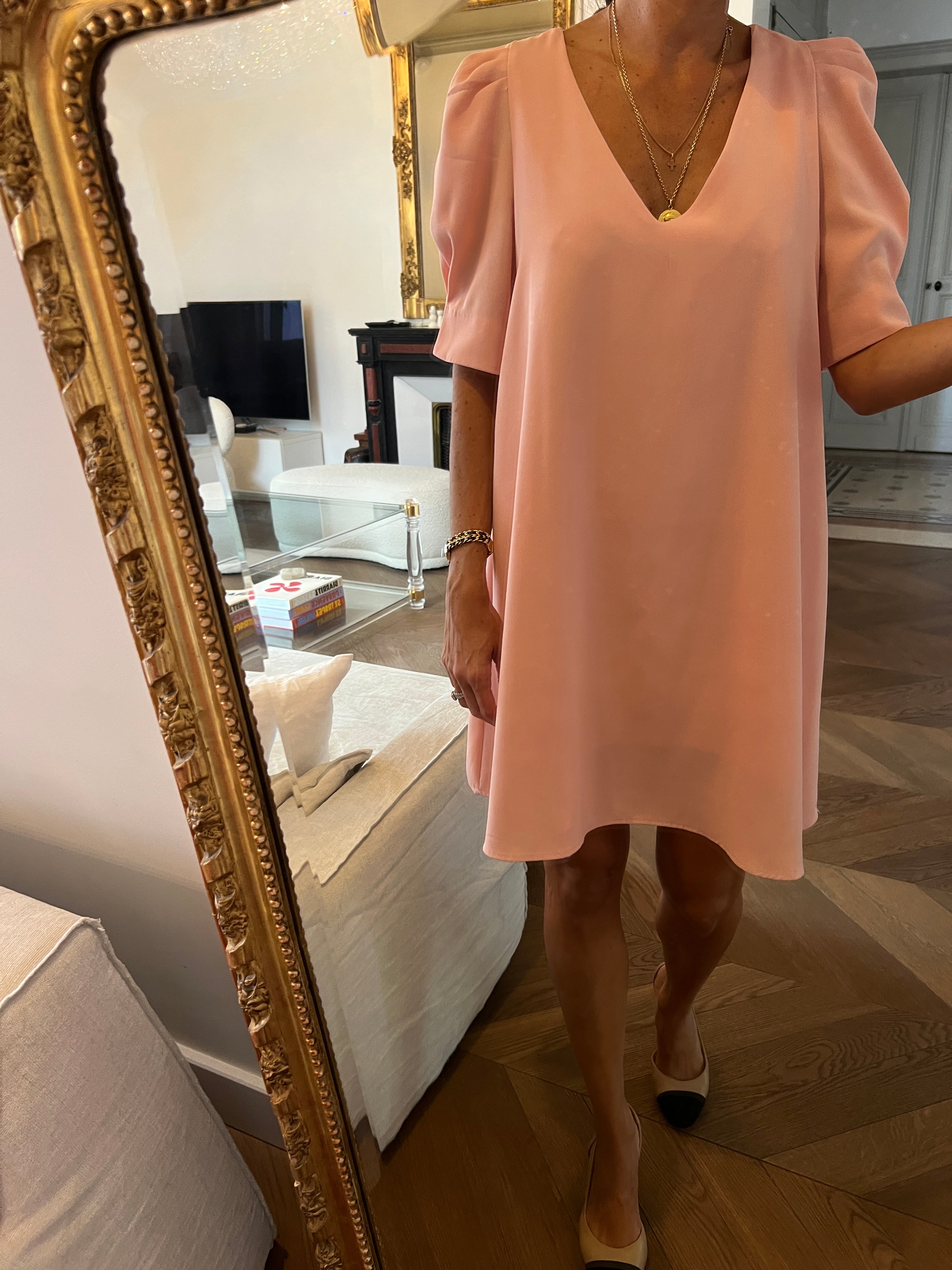 Art Love - Robe rose col V