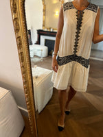 Charger l'image dans la galerie, Ba&amp;sh - Robe Gragavon ecru pompons
