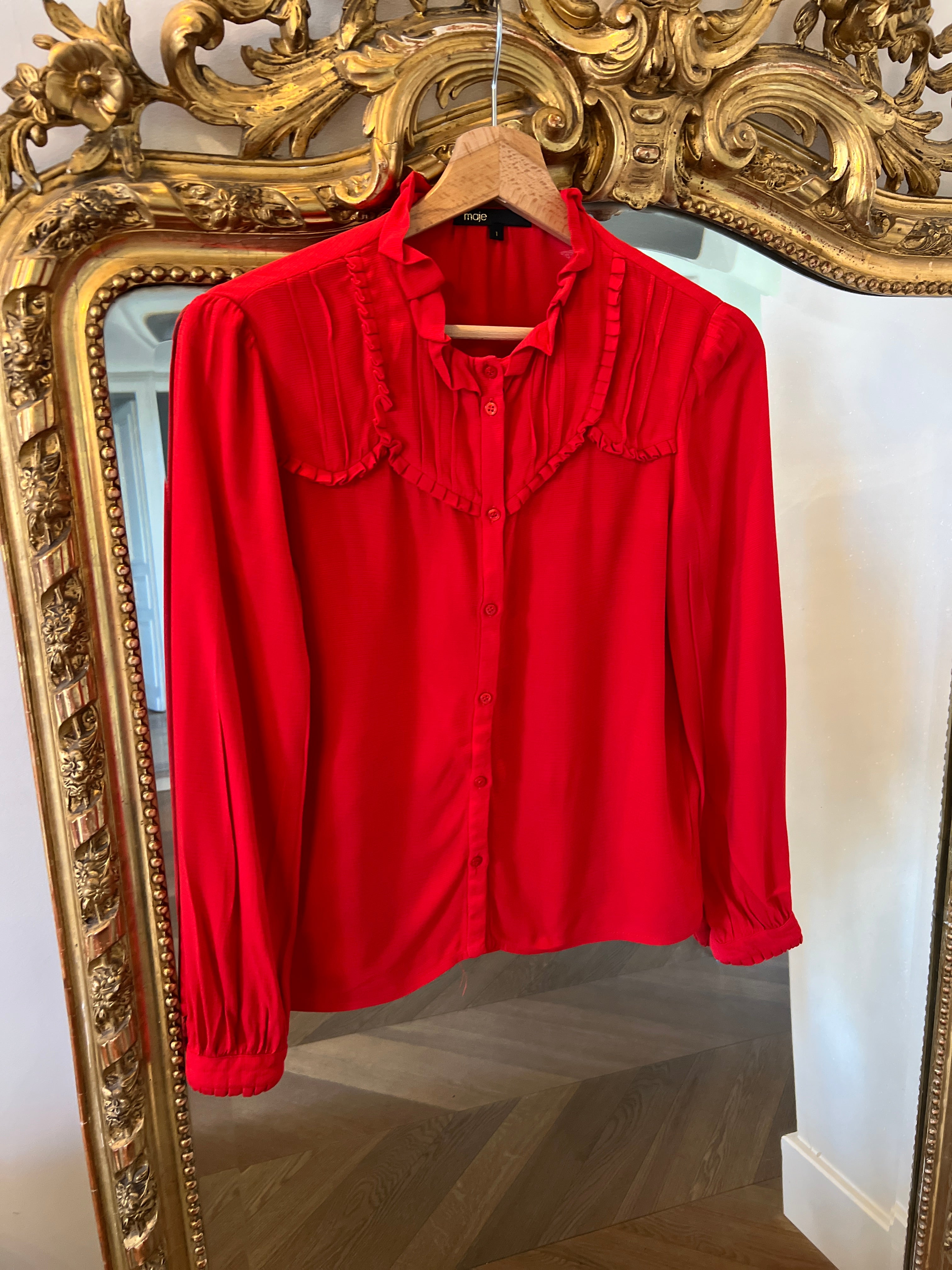 Chemise Maje Corette rouge