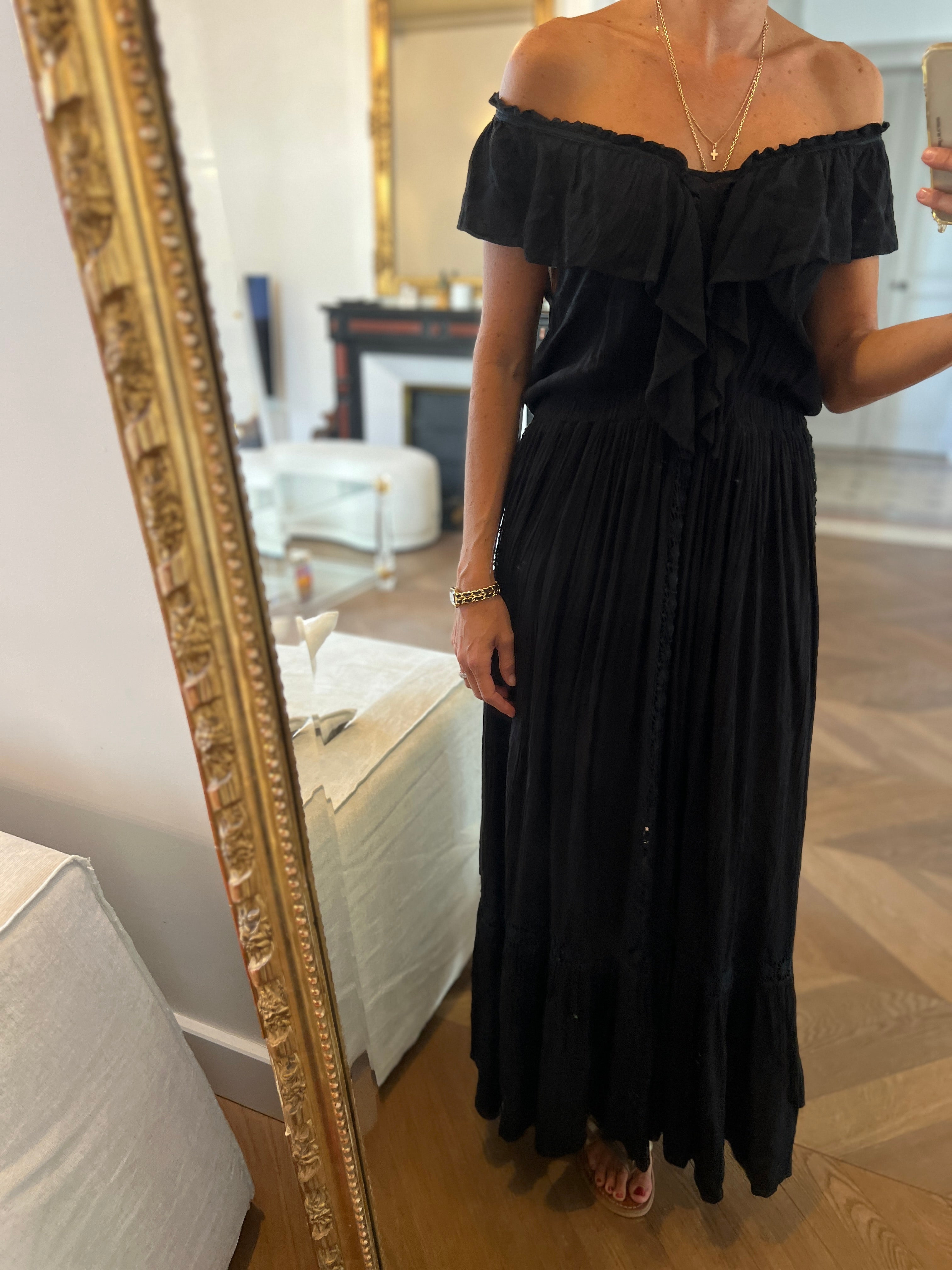 Belair - Robe longue noire Ravage