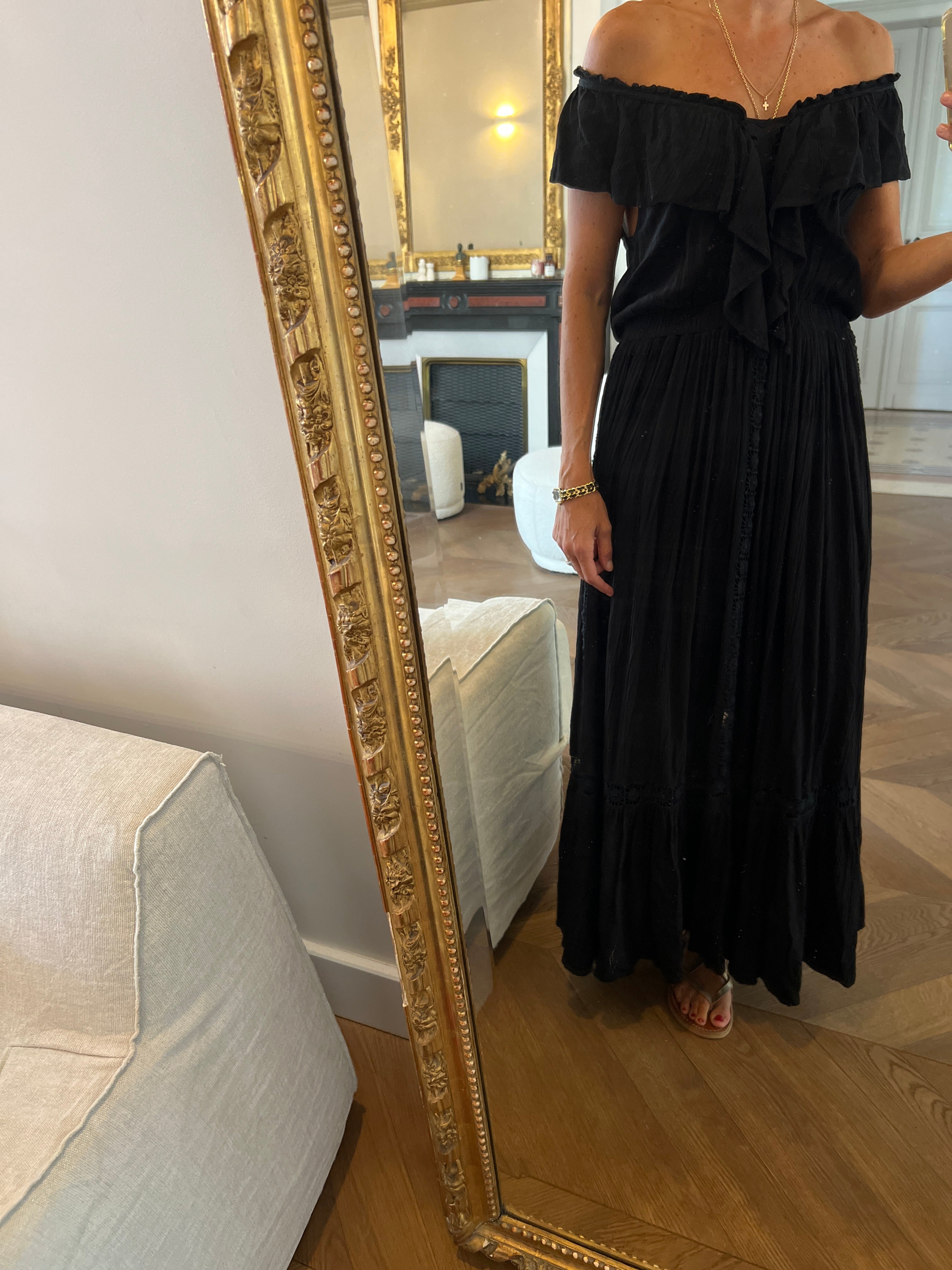 Belair - Robe longue noire Ravage