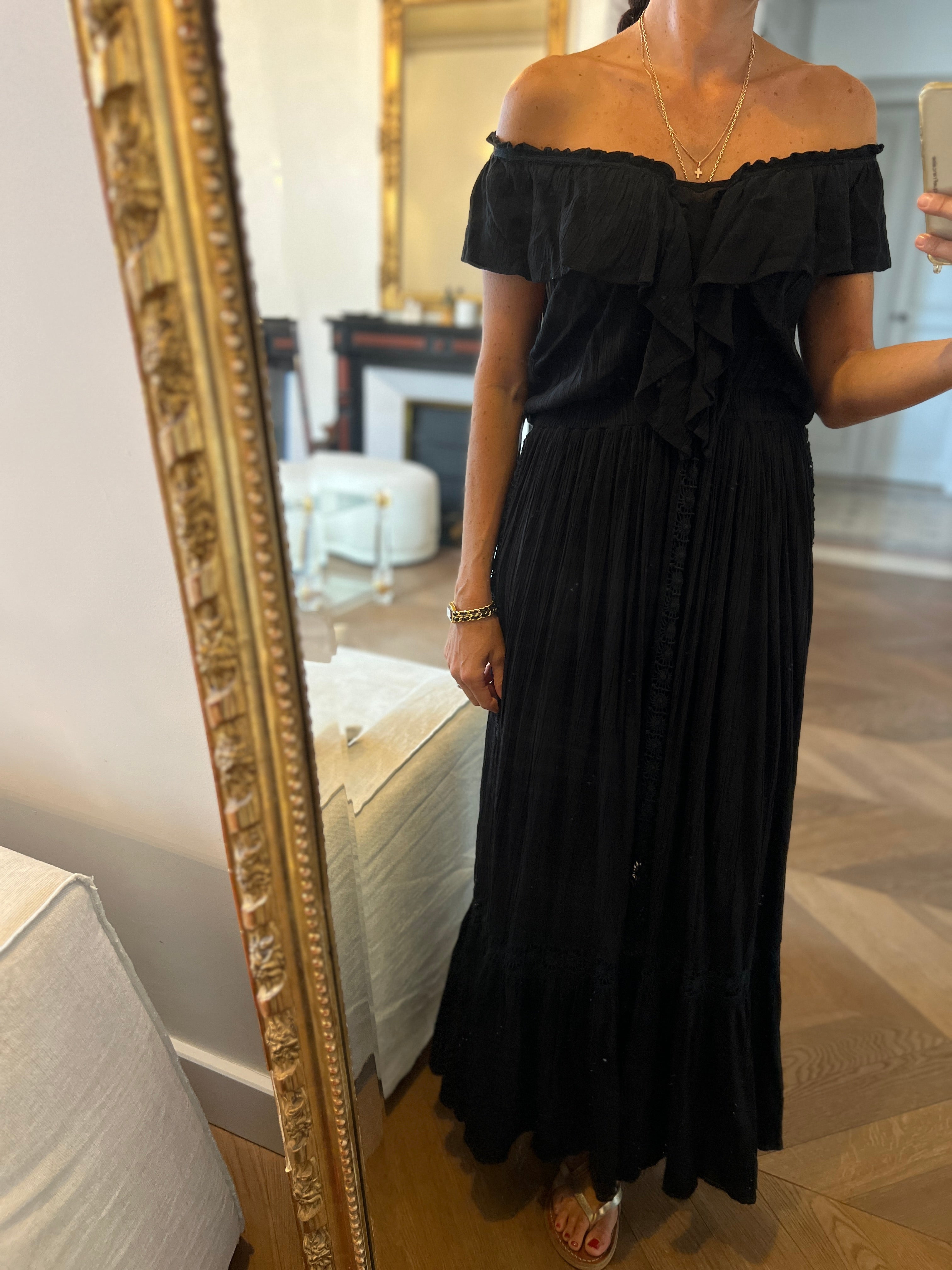 Belair - Robe longue noire Ravage