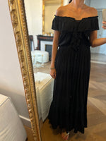 Charger l&#39;image dans la galerie, Belair - Robe longue noire Ravage
