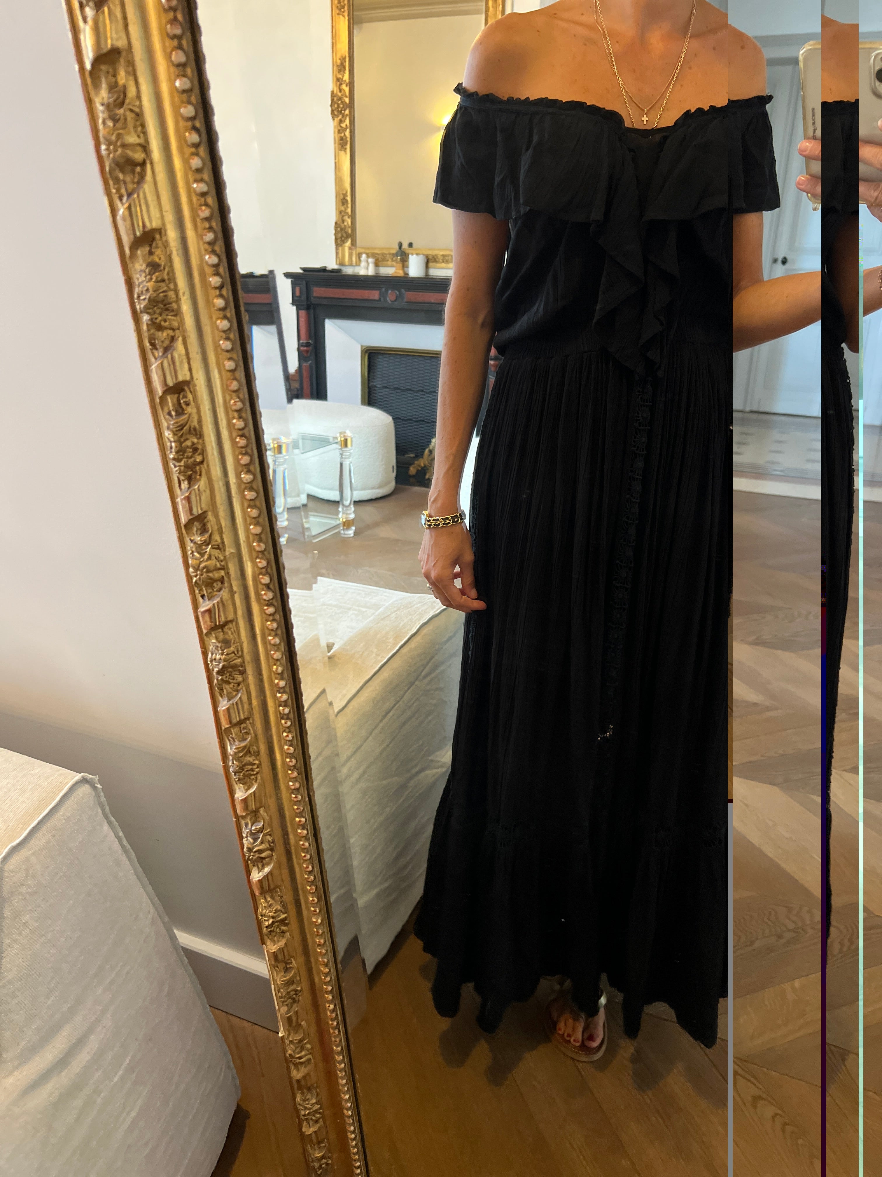 Belair - Robe longue noire Ravage