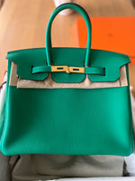 Charger l&#39;image dans la galerie, Sac Birkin Hermes 35 Neuf couleur menthe
