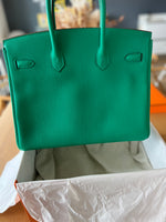 Charger l&#39;image dans la galerie, Sac Birkin Hermes 35 Neuf couleur menthe
