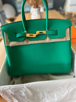 Charger l&#39;image dans la galerie, Sac Birkin Hermes 35 Neuf couleur menthe
