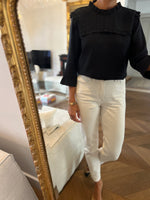 Charger l&#39;image dans la galerie, La Petite étoile - Blouse bleu marine col montant
