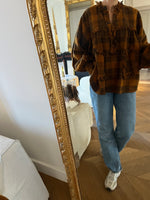 Charger l'image dans la galerie, Laurence Bras - Blouse marron à carreaux
