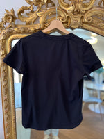 Charger l&#39;image dans la galerie, T-shirt noir Maje avec fleurs
