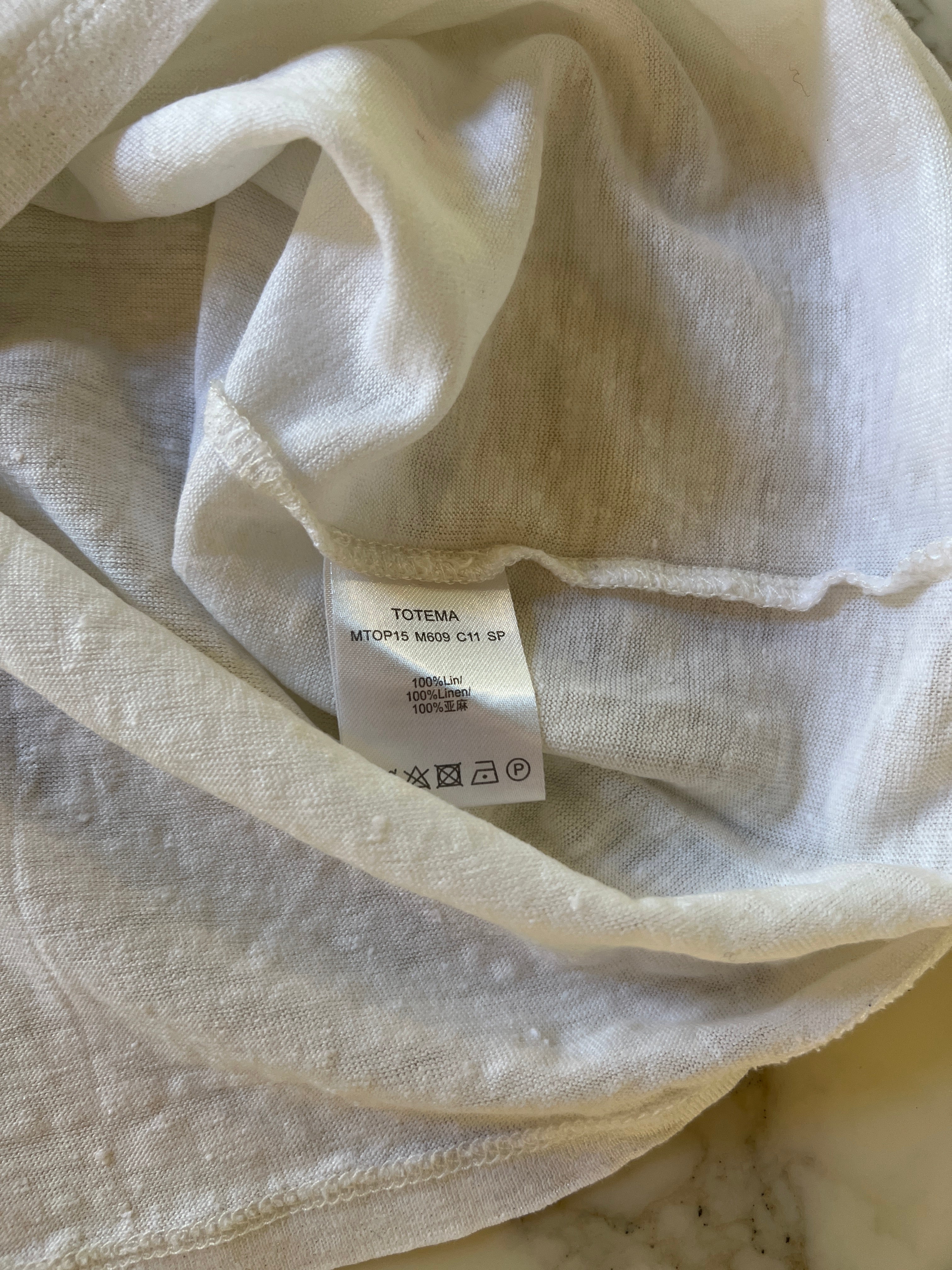 Haut en lin blanc Zapa