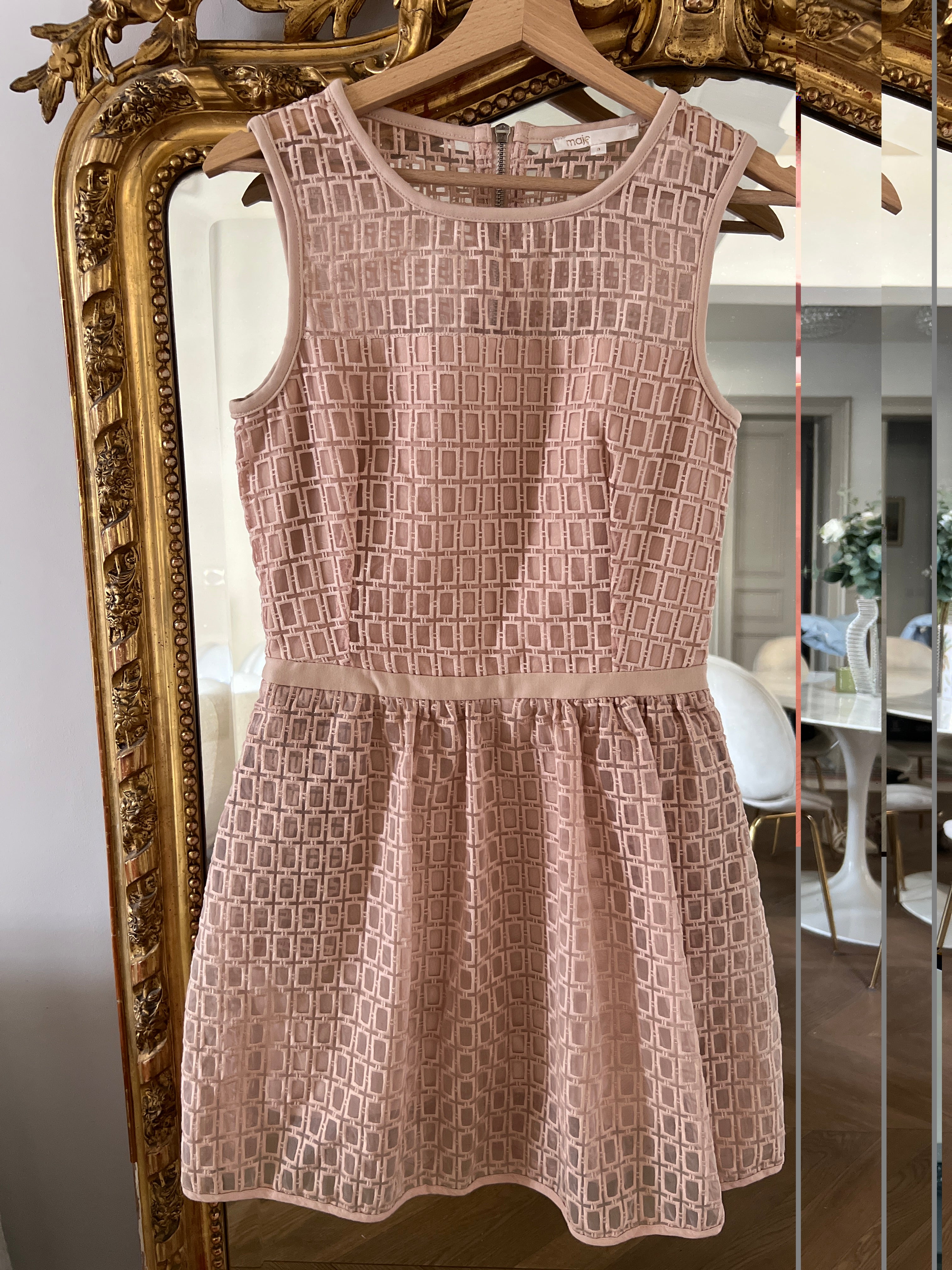 Maje- Robe vieux rose Elixir