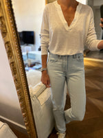 Charger l&#39;image dans la galerie, Haut en lin blanc Zapa
