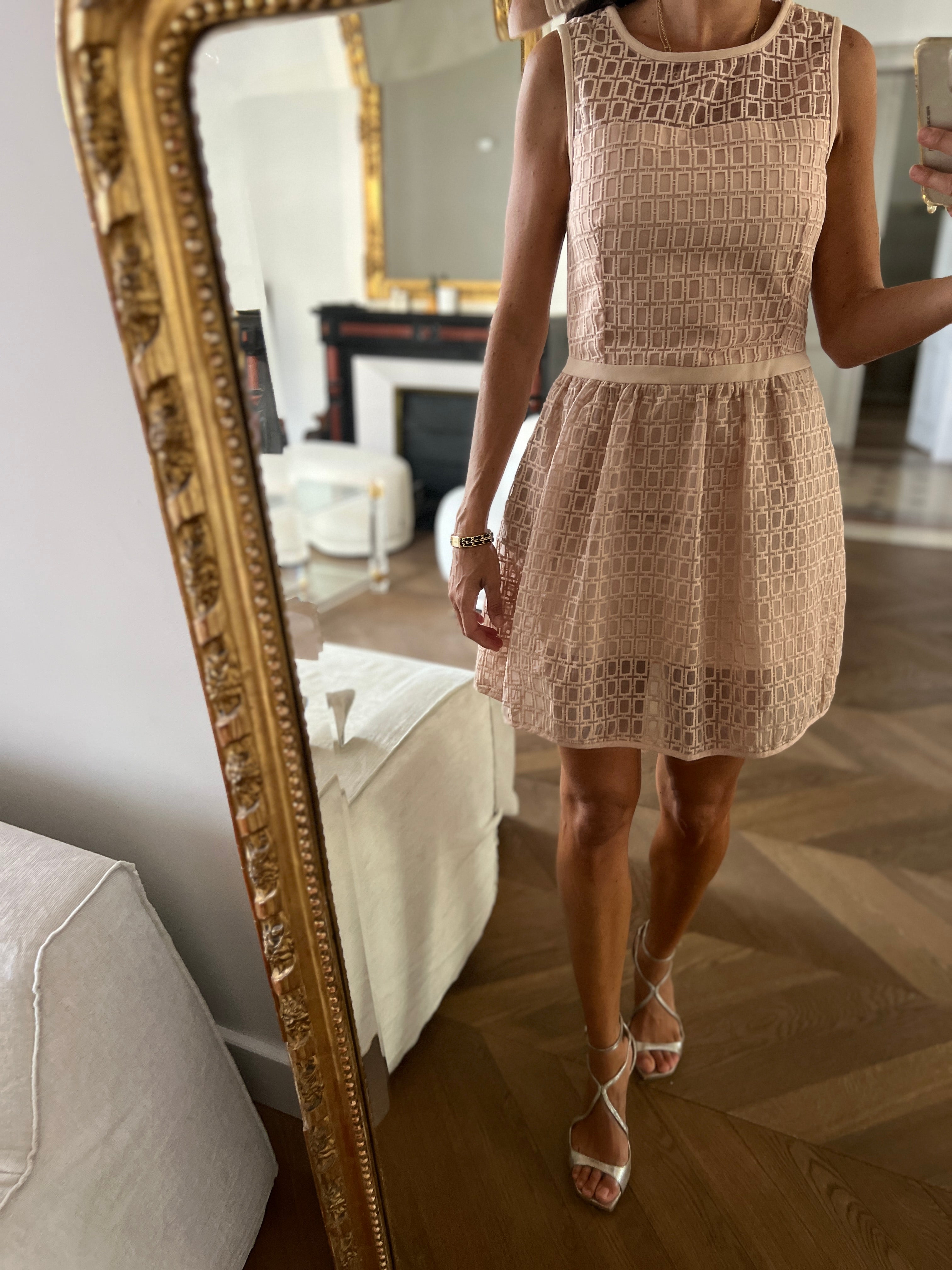 Maje- Robe vieux rose Elixir