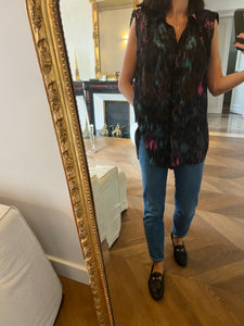 Blouse The Kooples irisée avec épaulettes