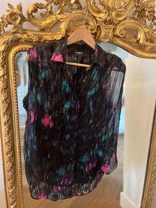 Blouse The Kooples irisée avec épaulettes