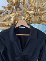 Charger l'image dans la galerie, Haut Zara Noir froncé
