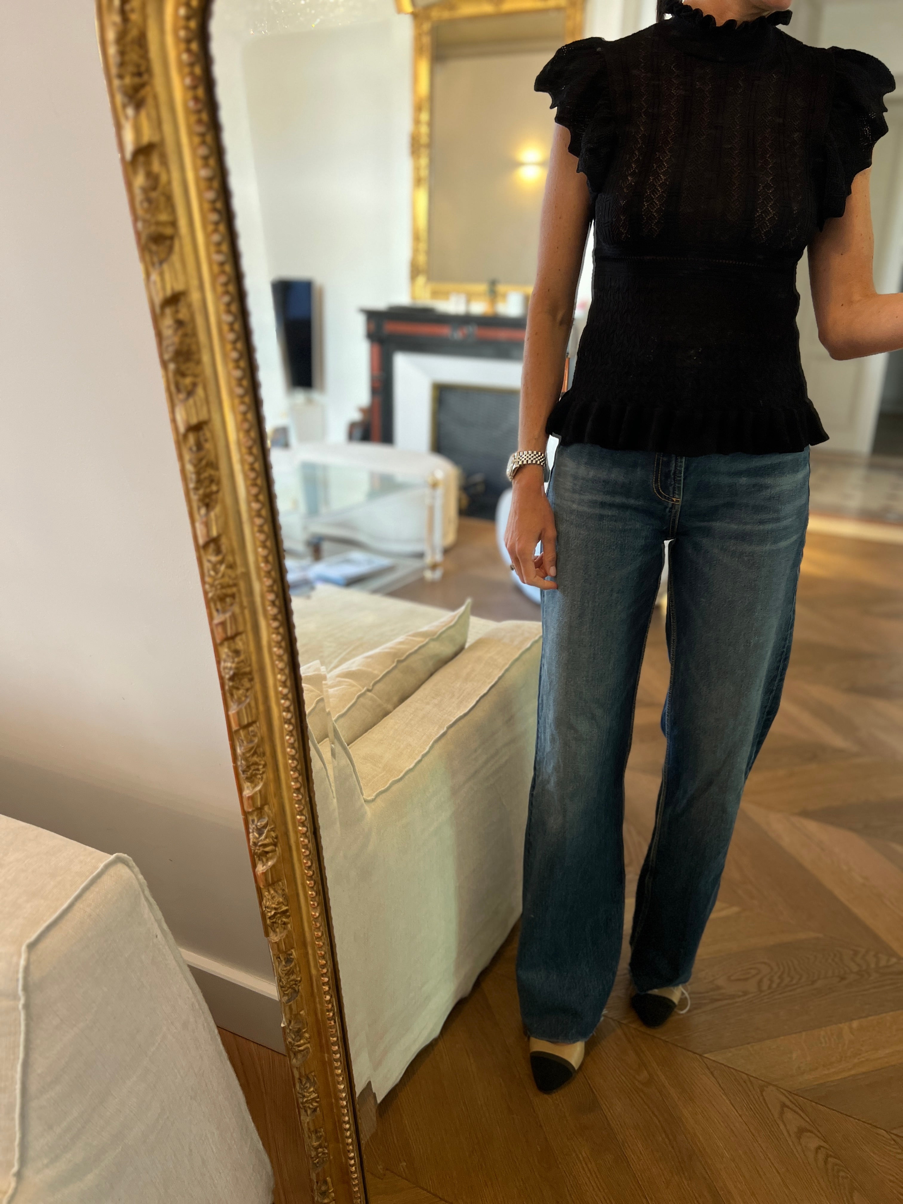 Top Zara col montant ajouré