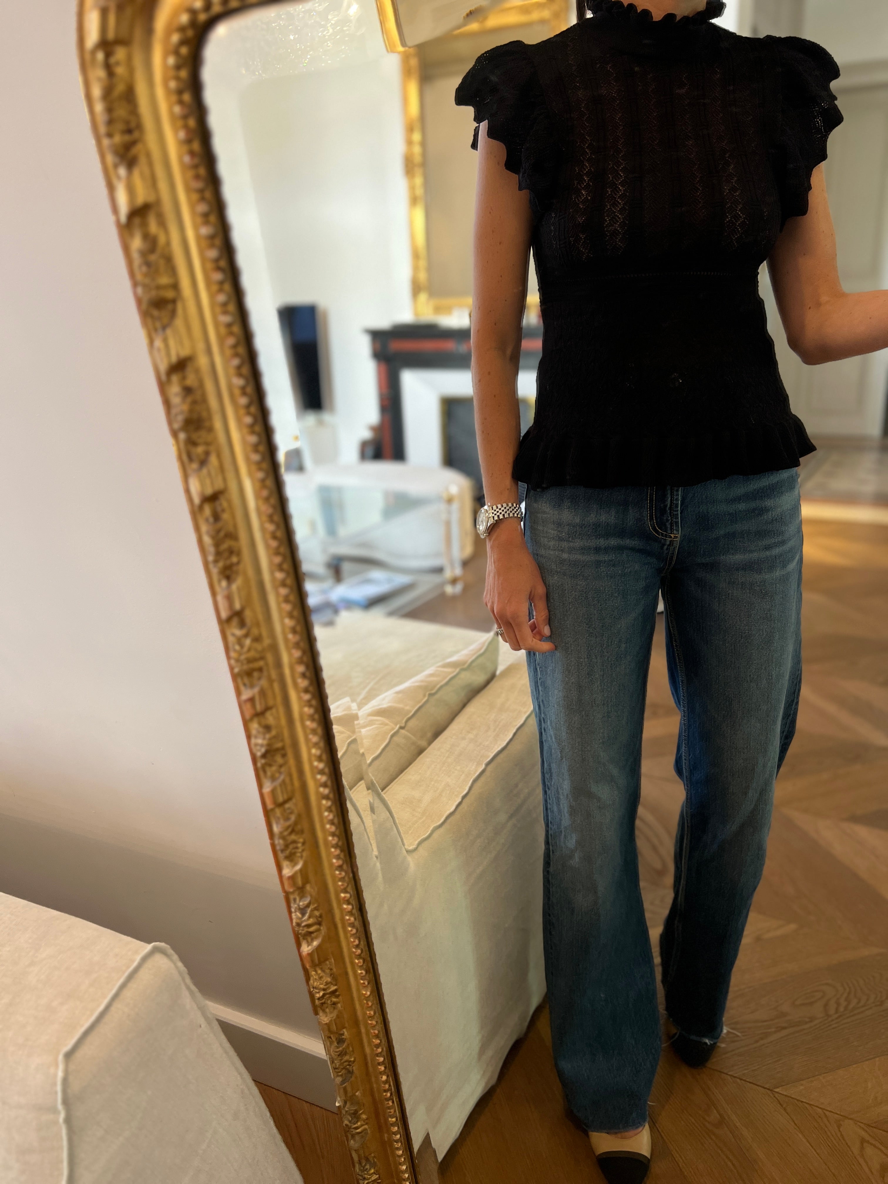 Top Zara col montant ajouré