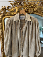 Charger l&#39;image dans la galerie, Laurence Bras - Blouse chemise à rayures beige
