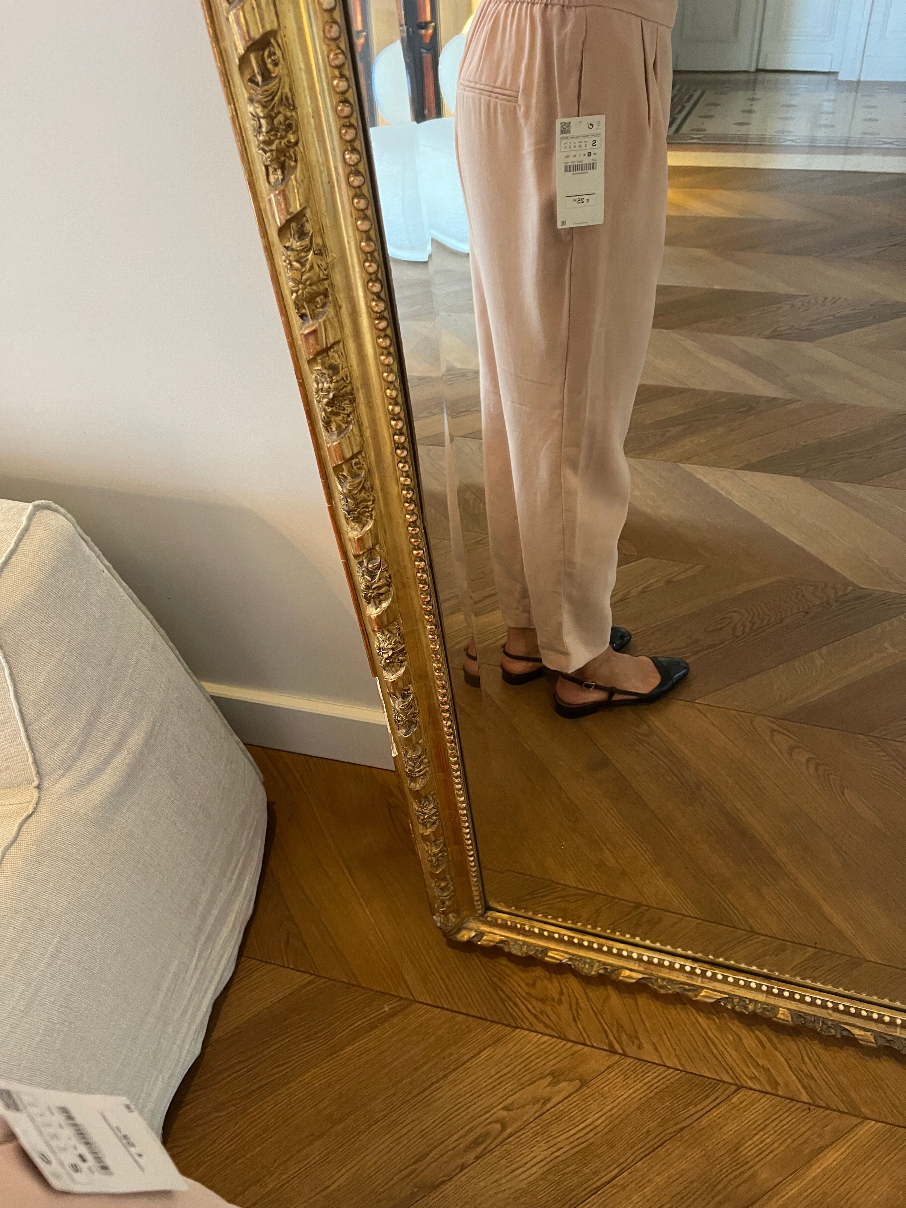 Pantalon Neuf Zara rose pale