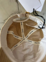 Charger l&#39;image dans la galerie, Celine - Casquette en velours beige neuve
