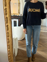 Charger l'image dans la galerie, Sézane  - Sweat bleu marine Amour
