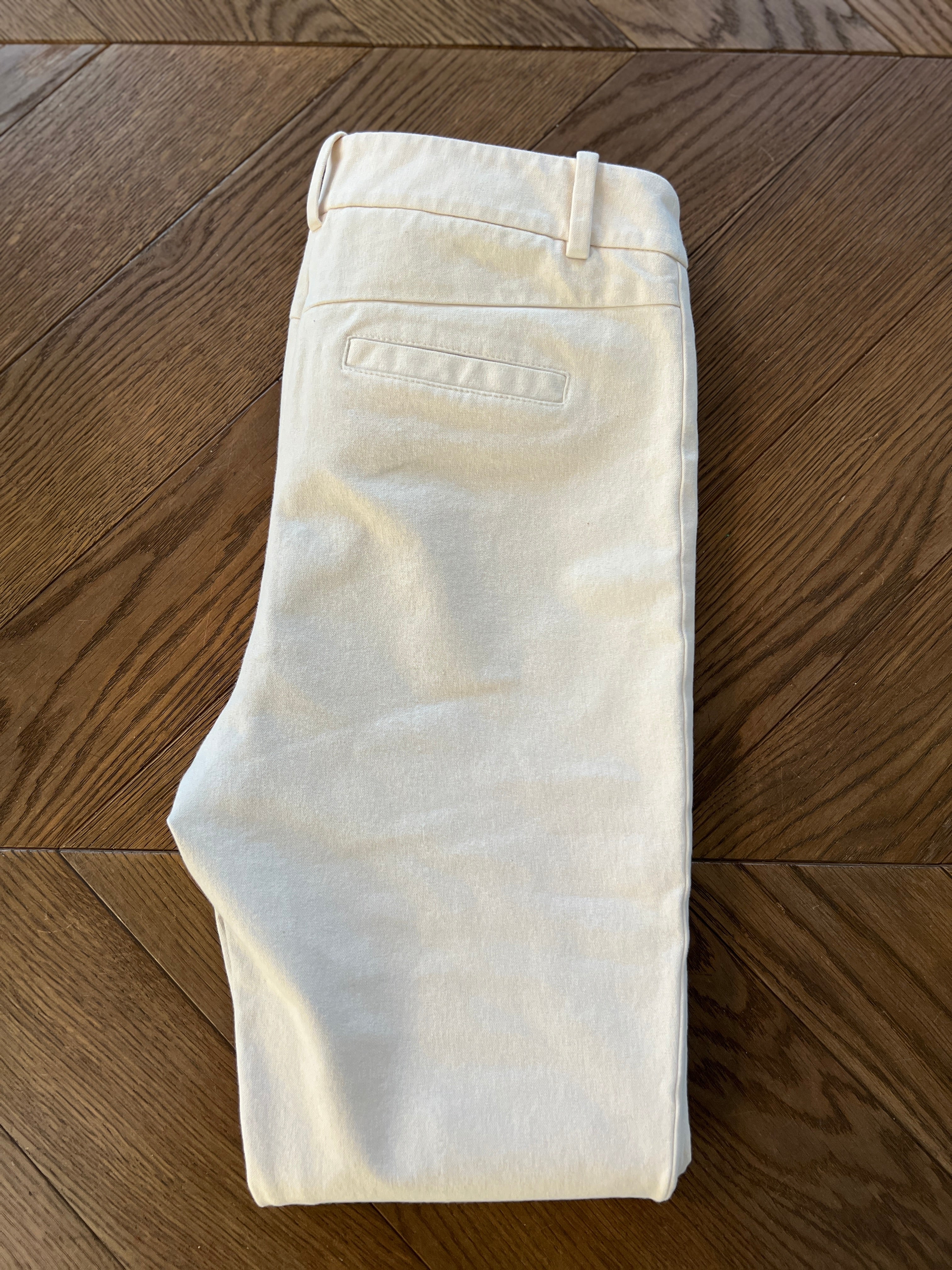 Pantalon Zapa ecru avec fermetures éclair