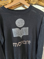 Charger l'image dans la galerie, Isabel Marant  - T-shirt manches longues en lin noir
