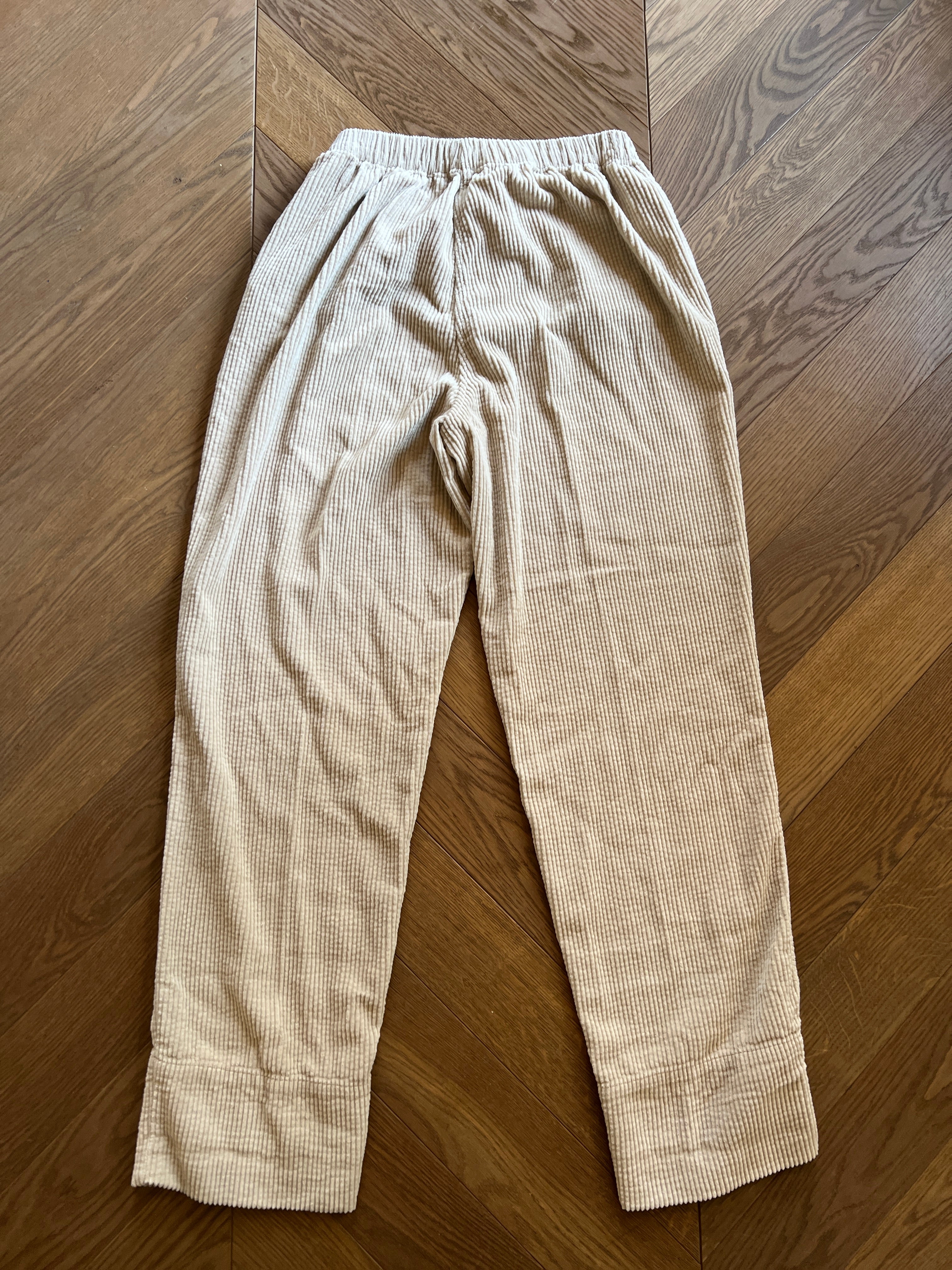 Pantalon American Vintage beige cotelé Padow