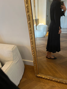 Robe longue Sezane noire à boutons