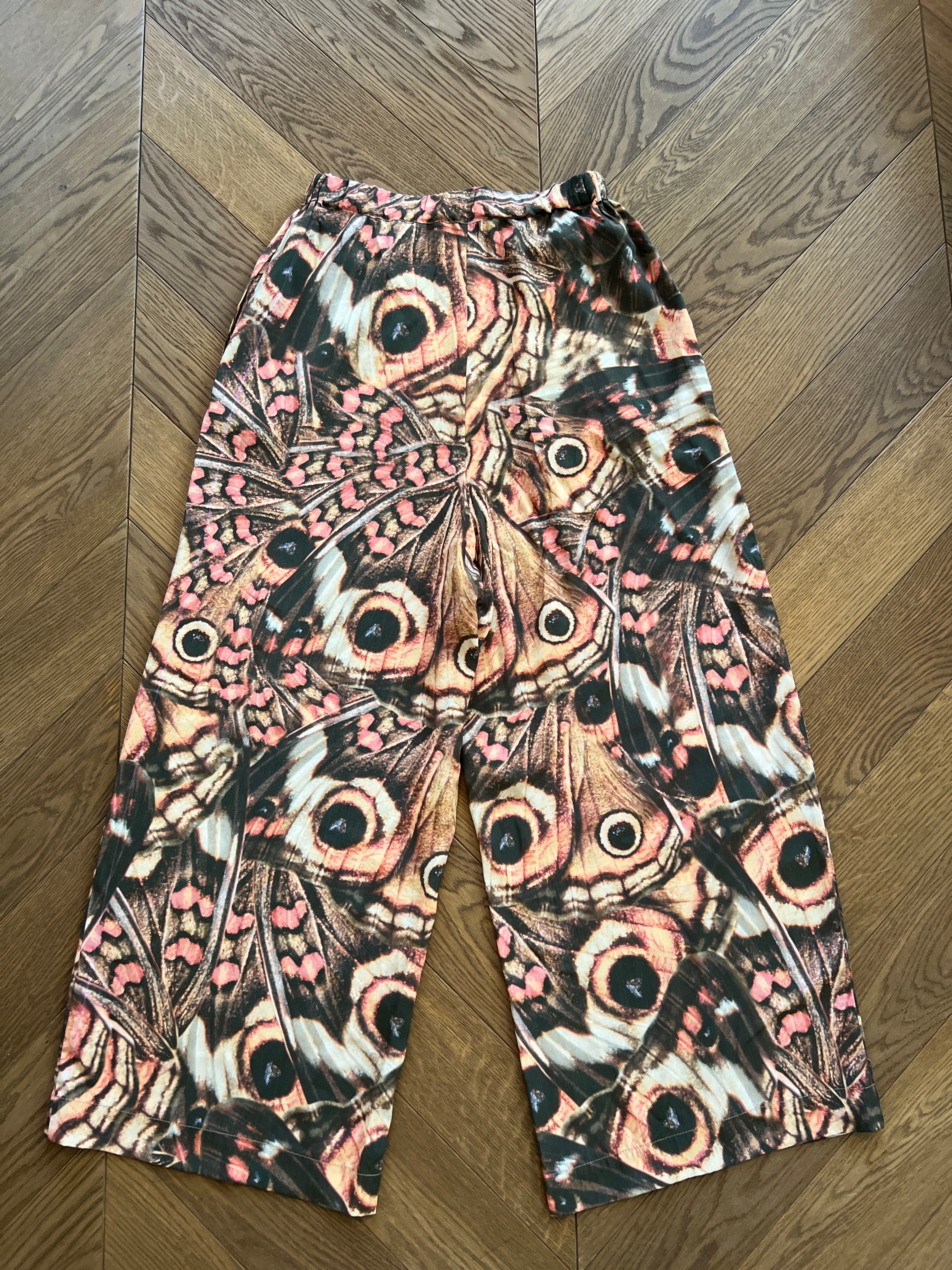 Topolina - Pantalon motifs rose beige